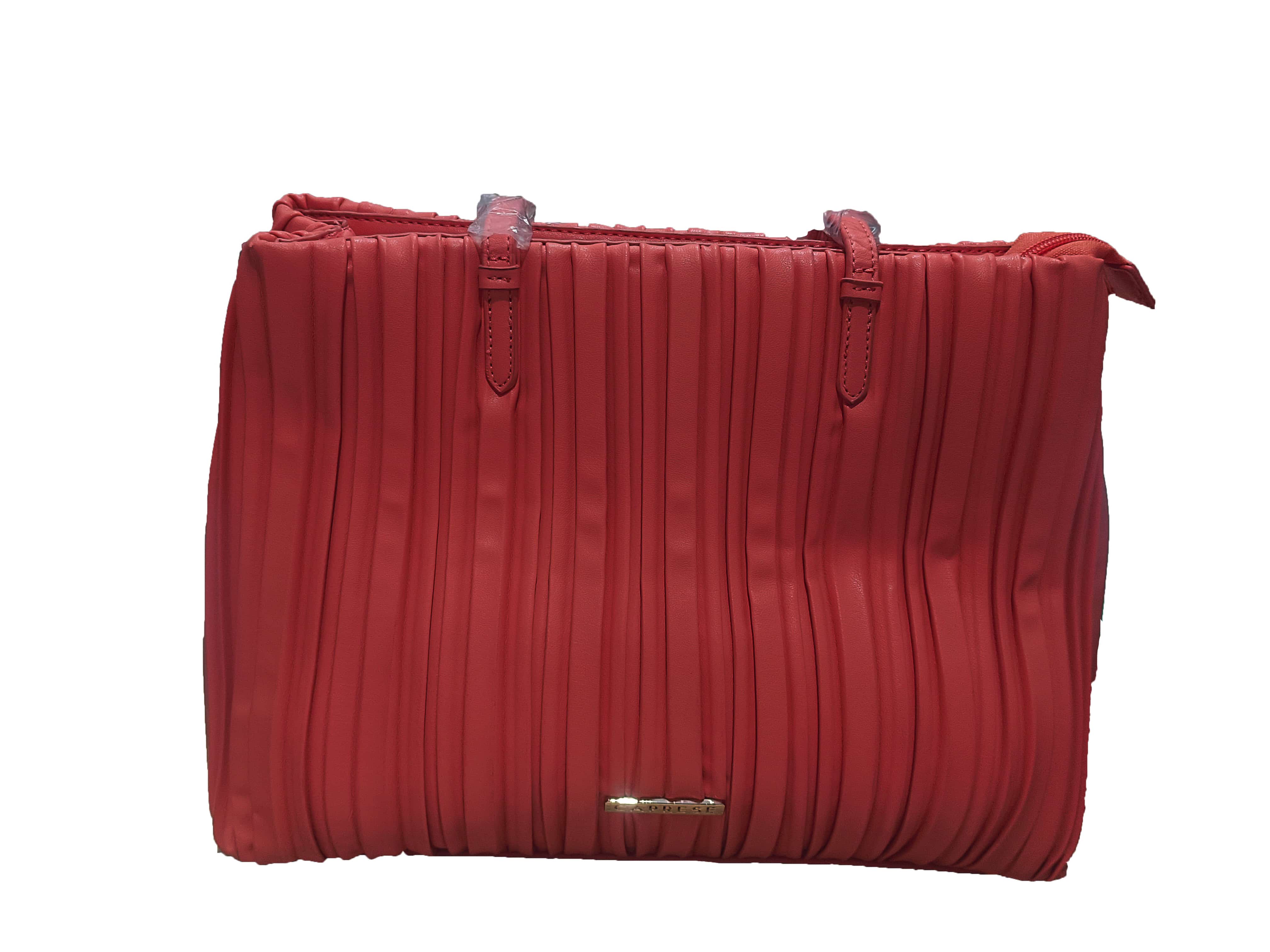 Light red handbag